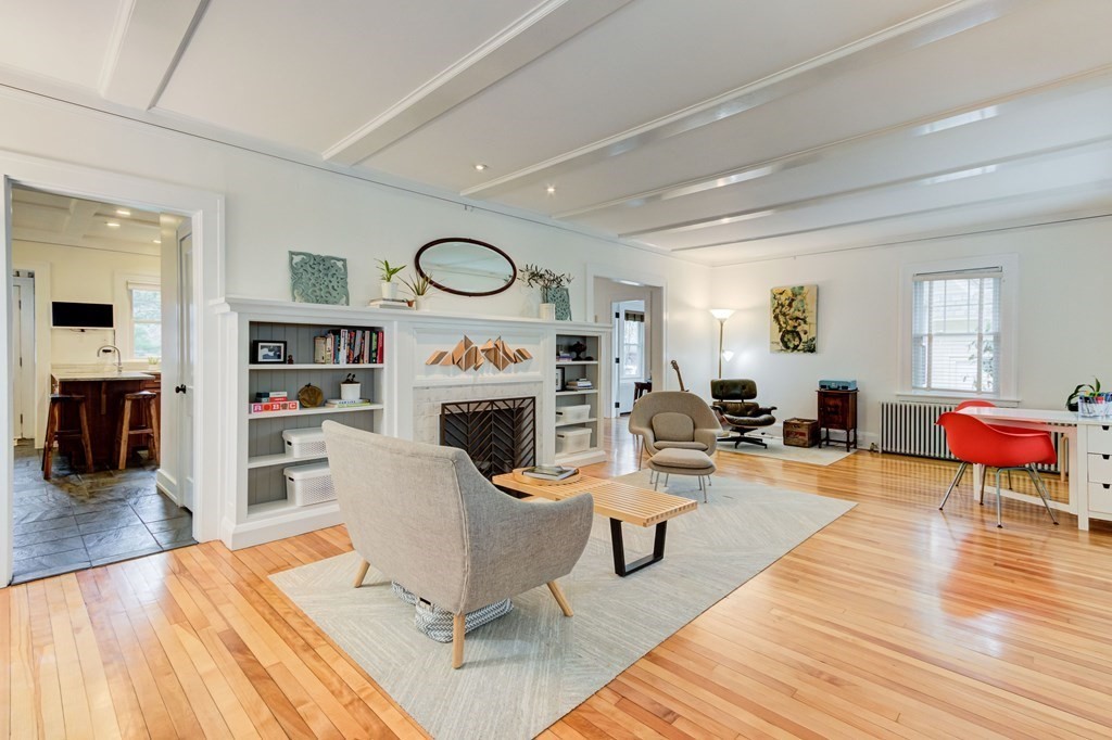 109 Morningside Road Worcester, MA 01602 - Photo 5 of 42 a living room with furniture a fireplace and wooden floor