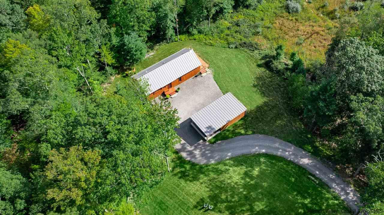 60 Ridgewood Road Kerhonkson, NY 12446 - Photo 29 of 31 an aerial view of a house with a yard and tree s