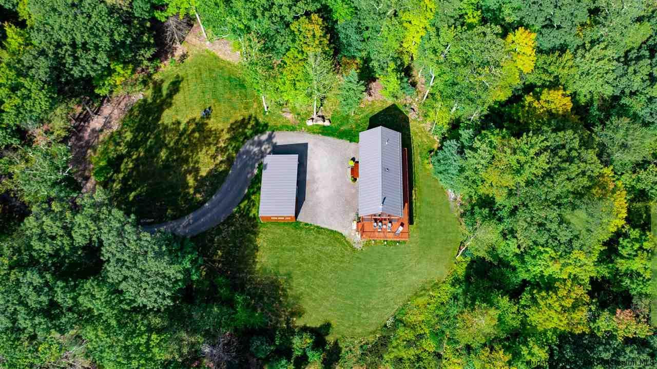 60 Ridgewood Road Kerhonkson, NY 12446 - Photo 30 of 31 an aerial view of residential house with outdoor space and trees all around