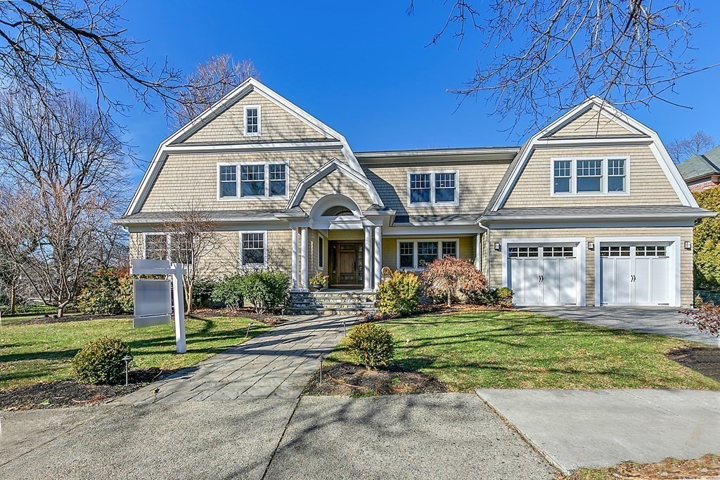 37 Gould Road Newton, MA 02468 - Photo 1 of 29 a front view of a house with a yard