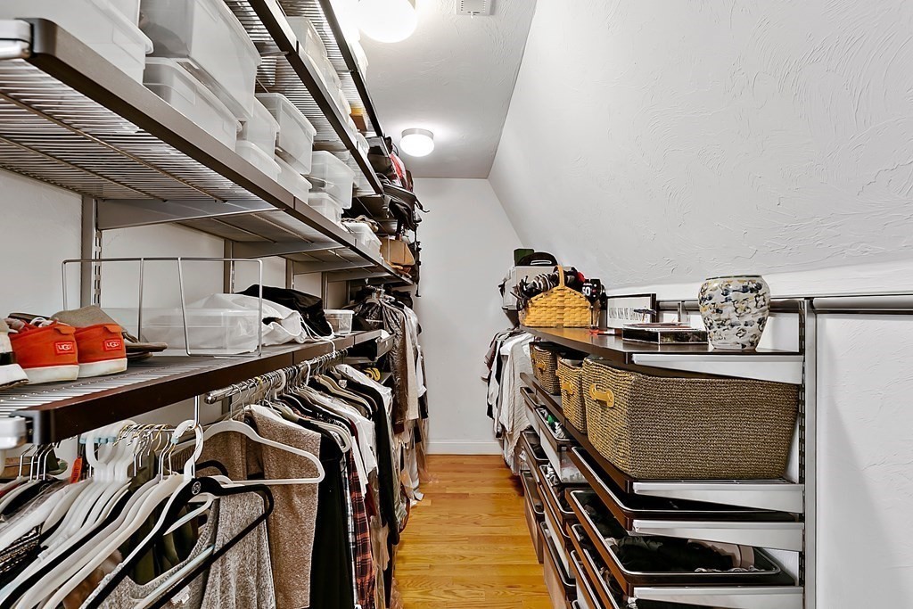 37 Gould Road Newton, MA 02468 - Photo 19 of 29 a view of walk in closet with clothes and shoes