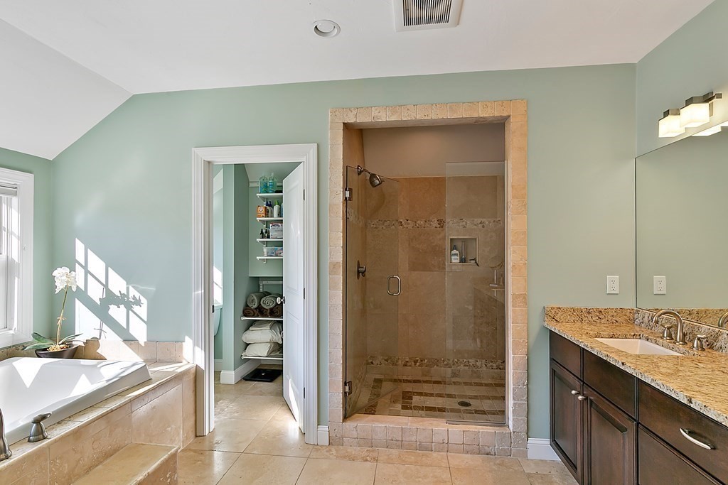 37 Gould Road Newton, MA 02468 - Photo 20 of 29 a bathroom with a sink and a mirror