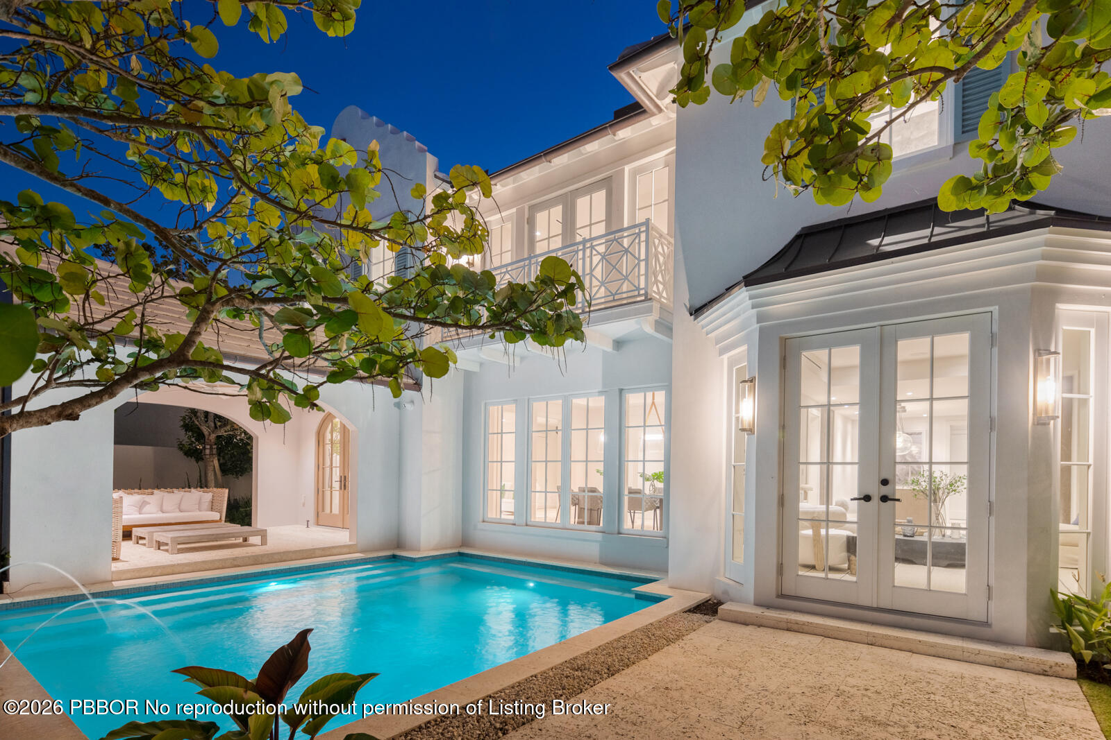 2219 Ibis Isle Road East Palm Beach, FL 33480 - Photo 53 of 64 Twilight Pool
