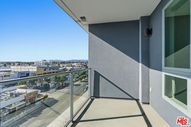 a view of balcony with seating space