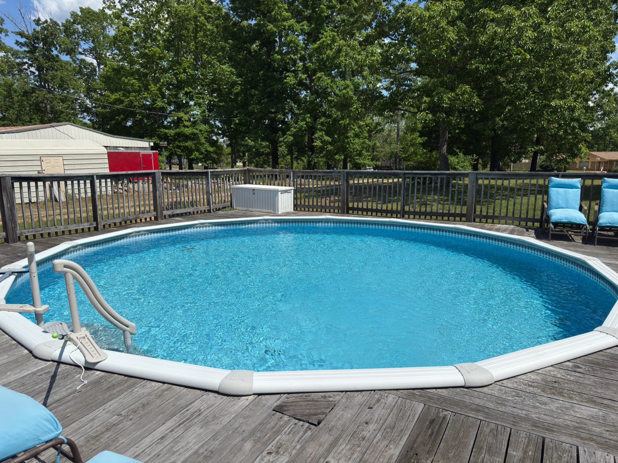 3594 Oak Grove Road Red Boiling Springs, TN 37150 - Photo 13 of 33 a view of a swimming pool with a balcony
