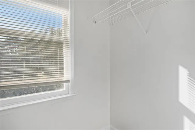 a view of a window in a room