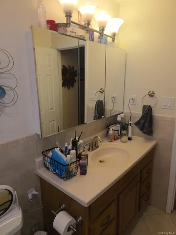 a bathroom with a sink and a toilet