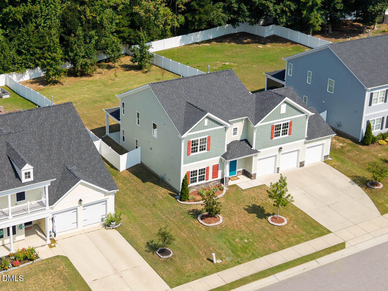 248 Kavanaugh Road Wake Forest, NC 27587 - Photo 52 of 54 Drone view of home