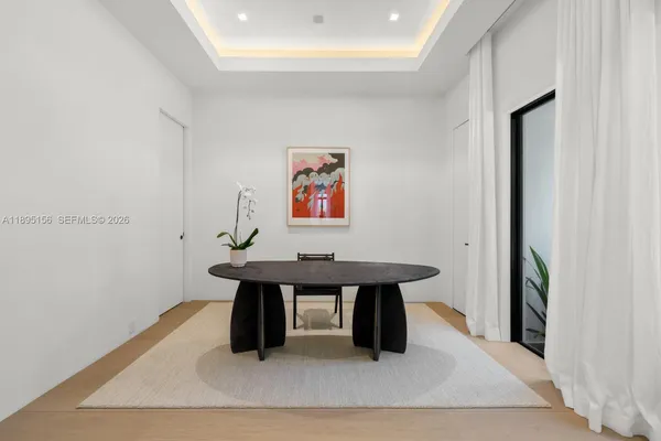 a view of a city with tall buildings in ocean