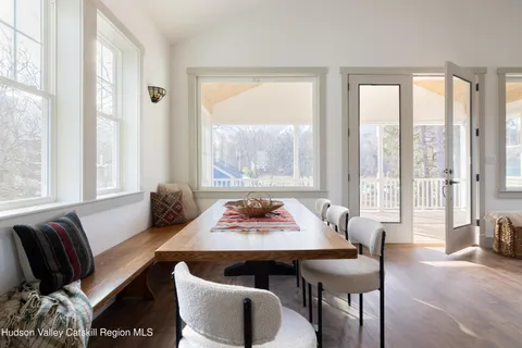 a kitchen with a stove and cabinets