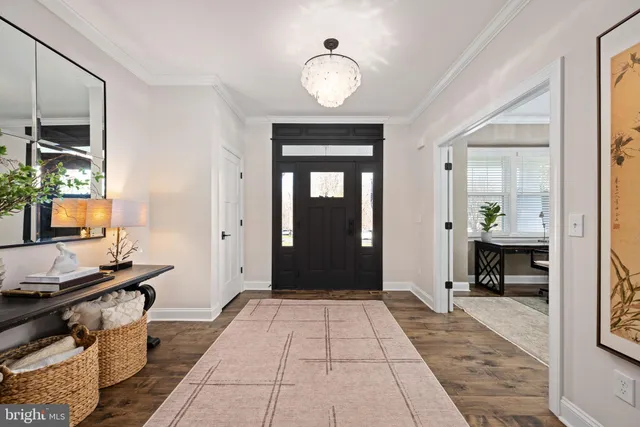 a view of a bedroom from a hallway