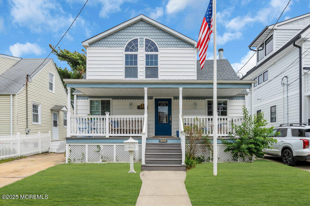 308 16th Avenue Belmar, NJ 07719 - Photo 1 of 54 a front view of a house with a yard