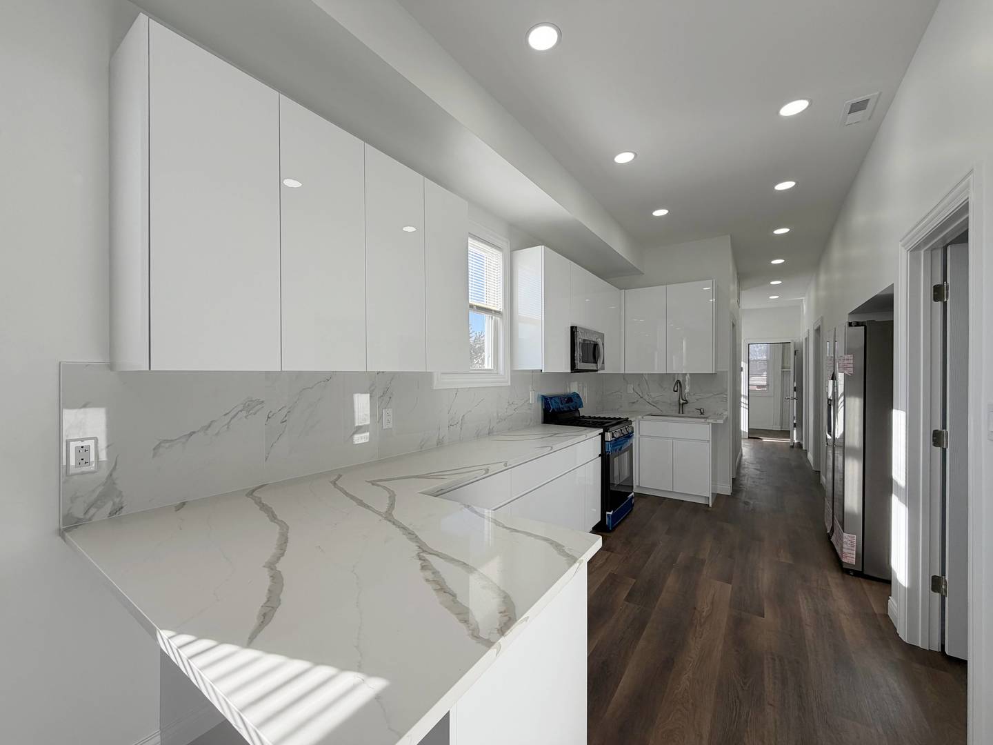 2982 South Lyman Street Chicago, IL 60608 - Photo 21 of 30 a living room with furniture and a wooden floor