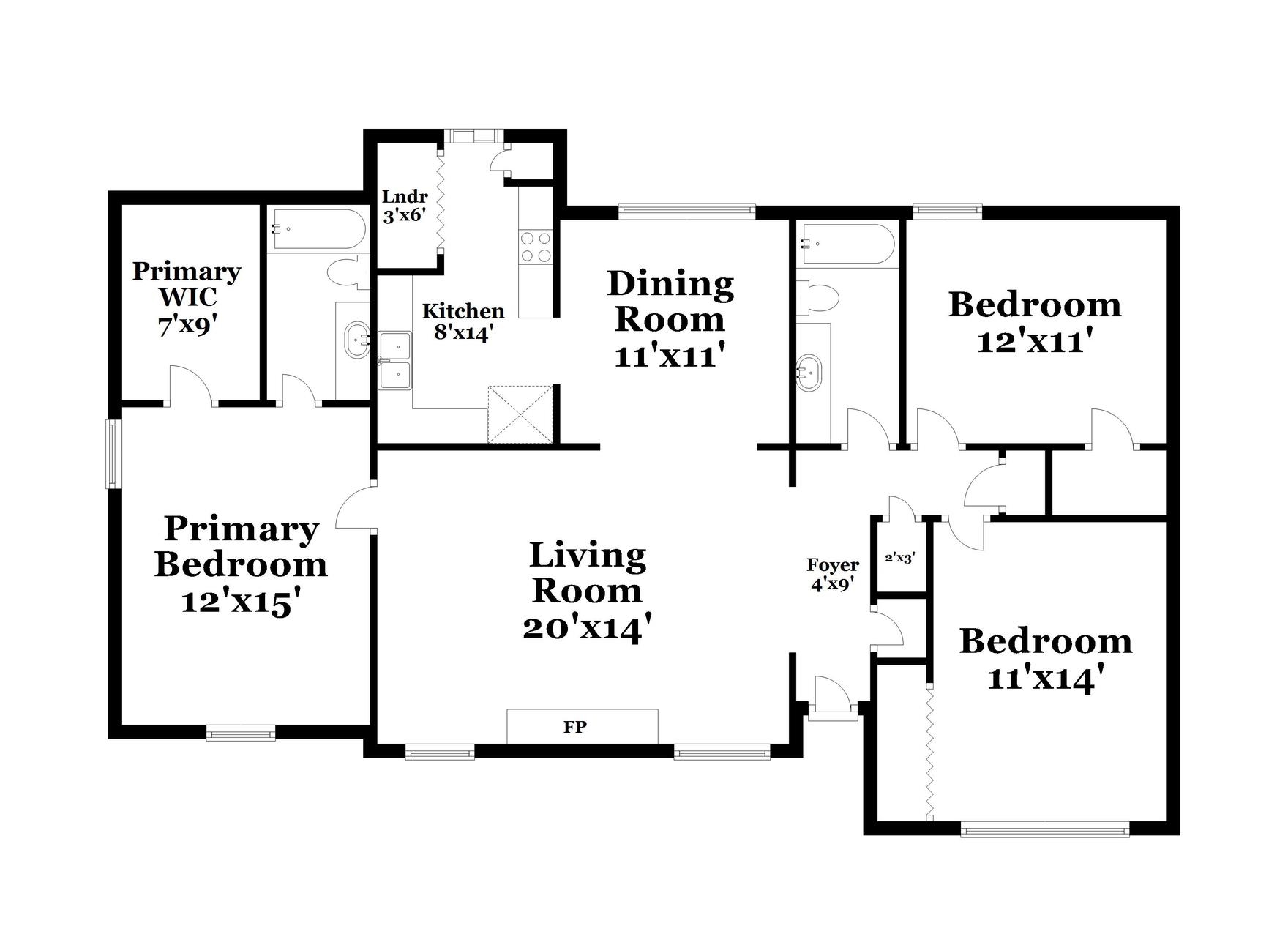 4475 Window Drive Memphis, TN 38135 - Photo 16 of 16 View of property floor plan