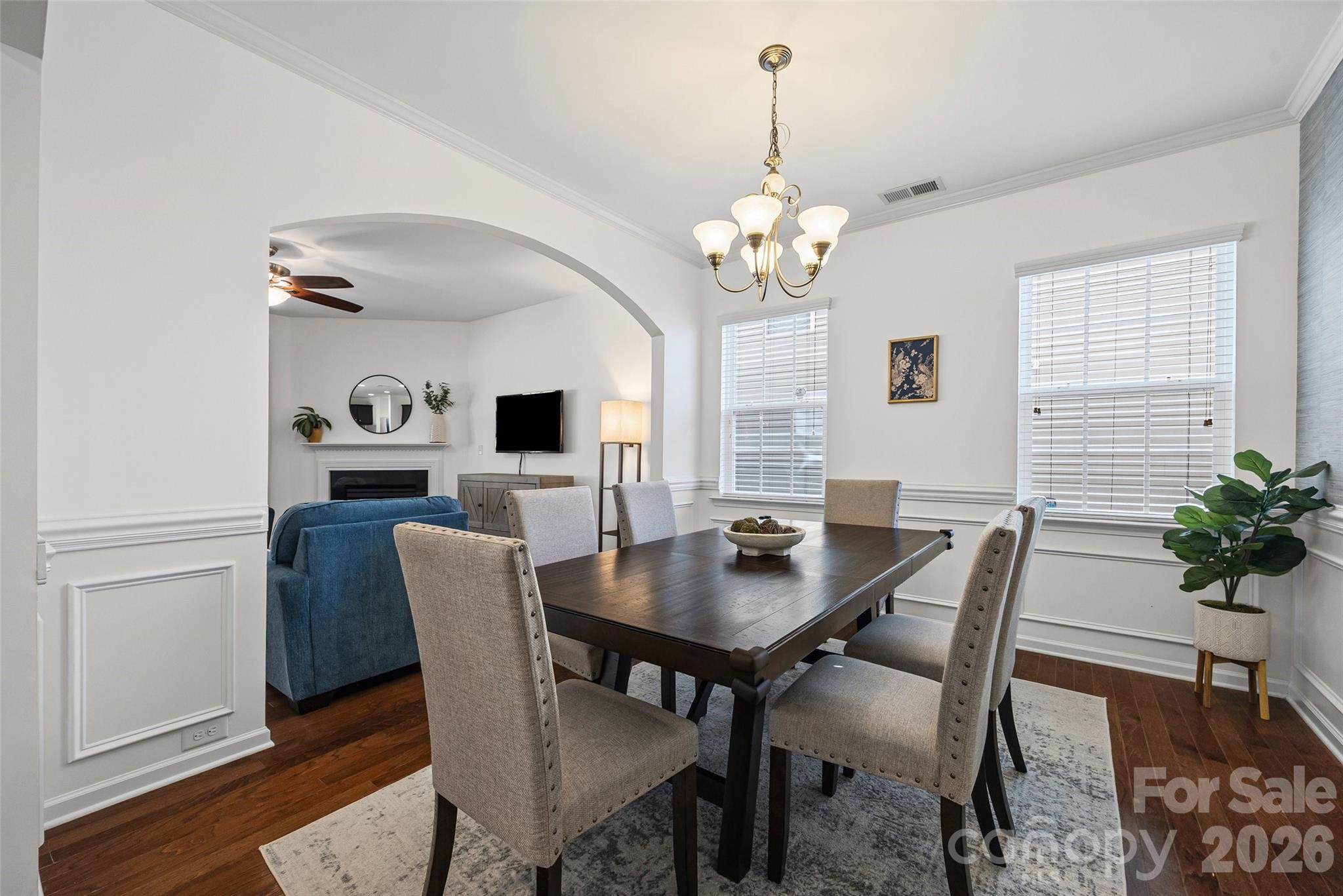 4470 Haddington Drive Indian Land, SC 29707 - Photo 5 of 27 a view of a dining room with furniture window and wooden floor