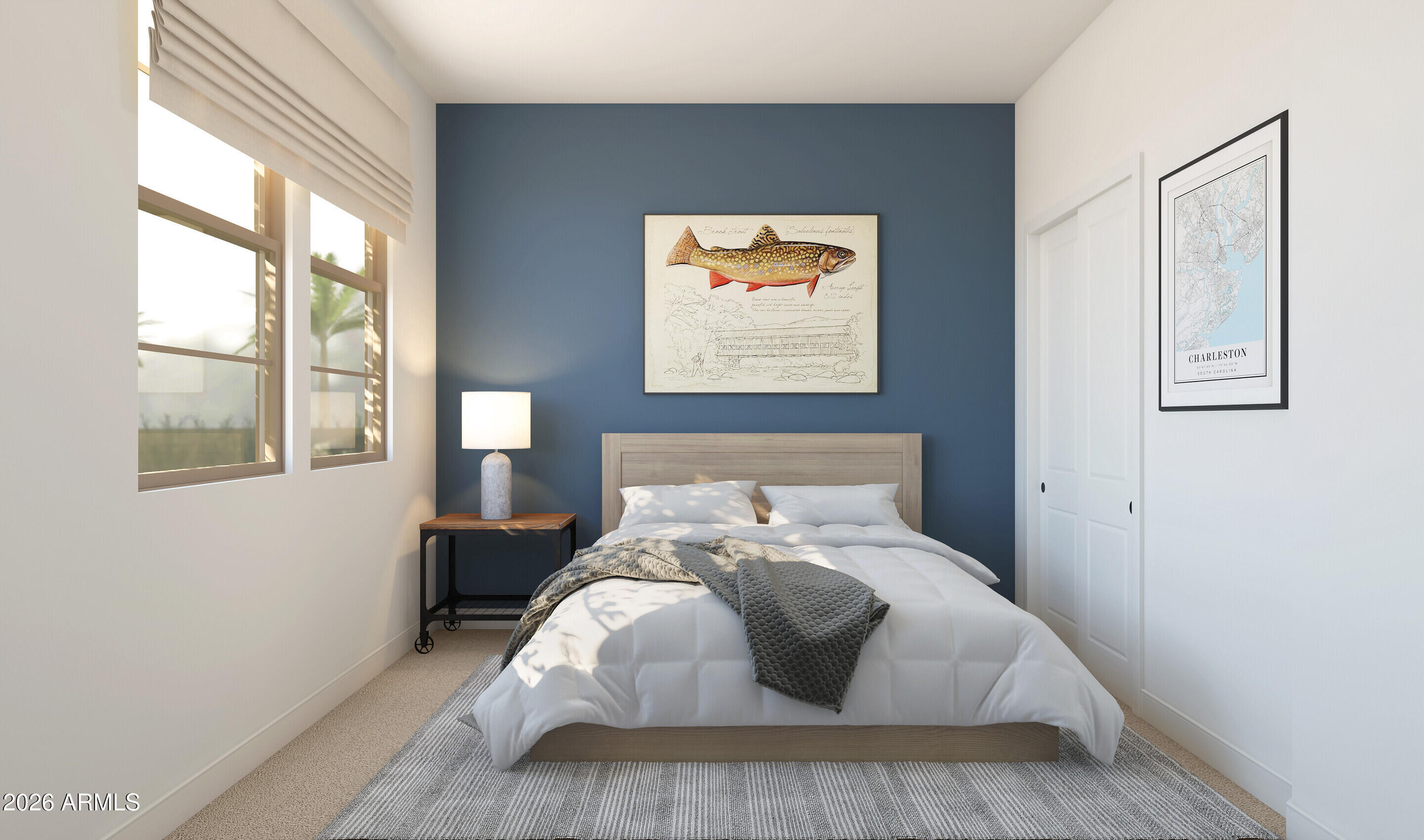 7748 West Sands Road Glendale, AZ 85303 - Photo 10 of 16 a bed sitting in a bedroom next to a window