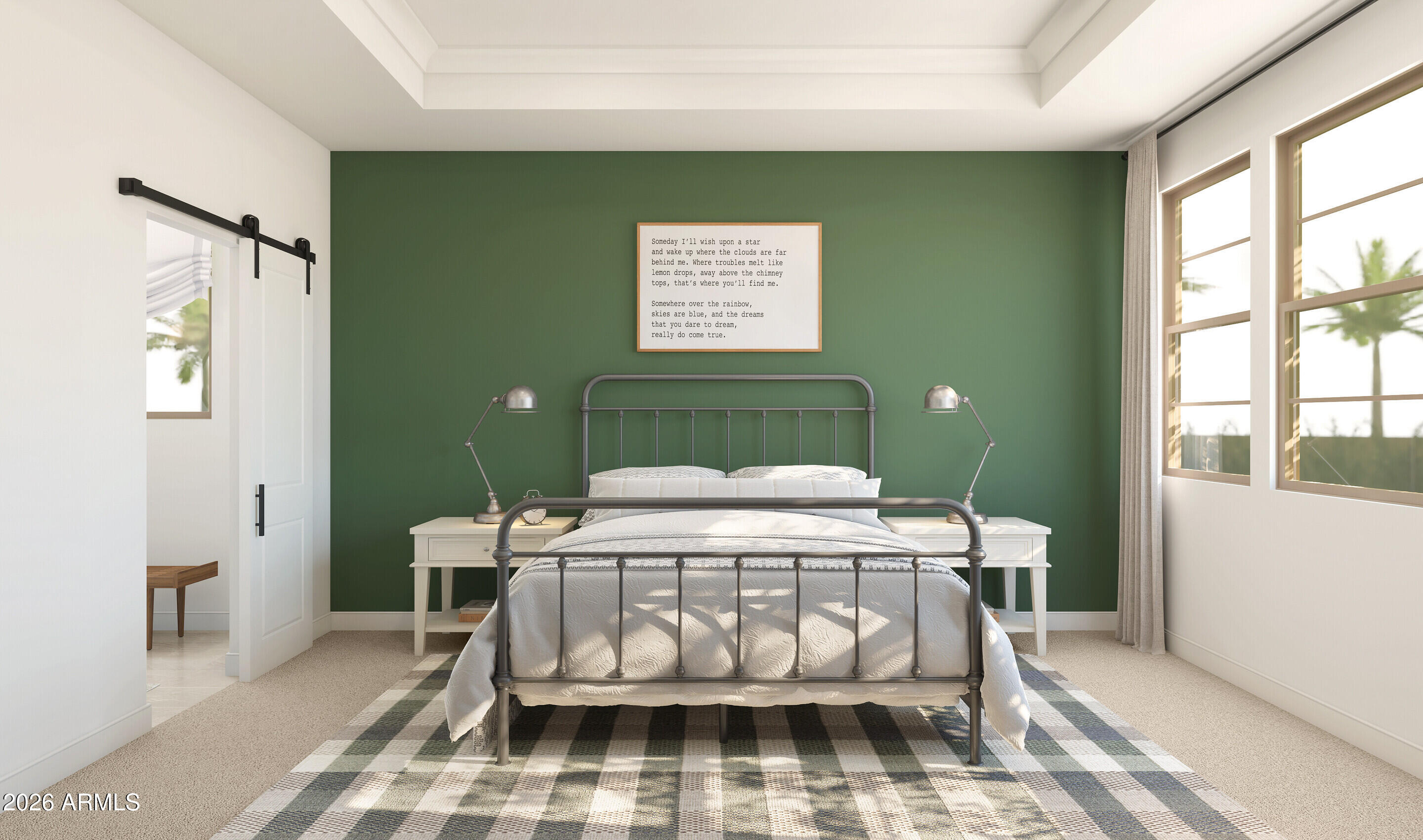 7748 West Sands Road Glendale, AZ 85303 - Photo 12 of 16 a bed sitting in a bedroom next to a window