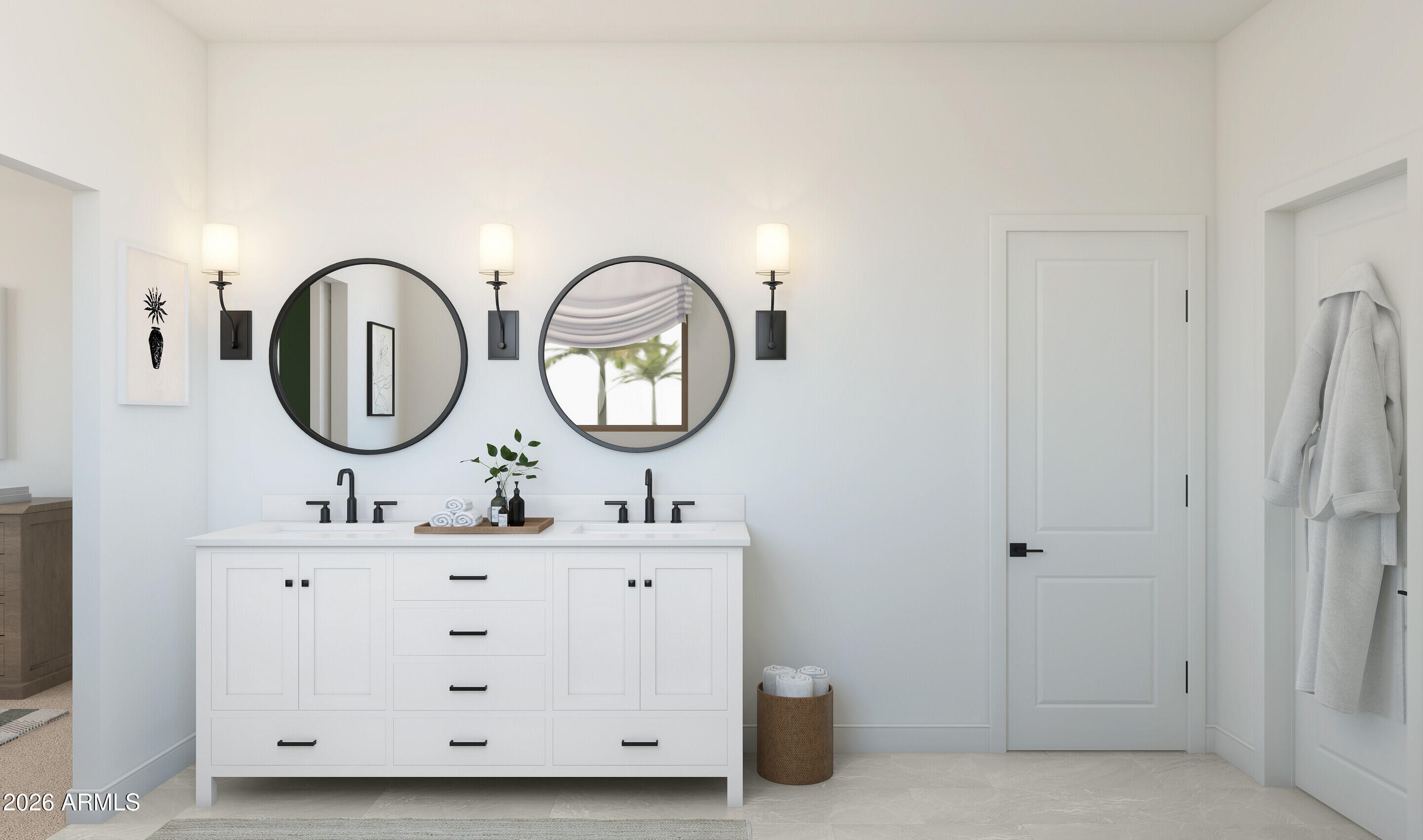 7748 West Sands Road Glendale, AZ 85303 - Photo 14 of 16 a room with a mirror and a sink