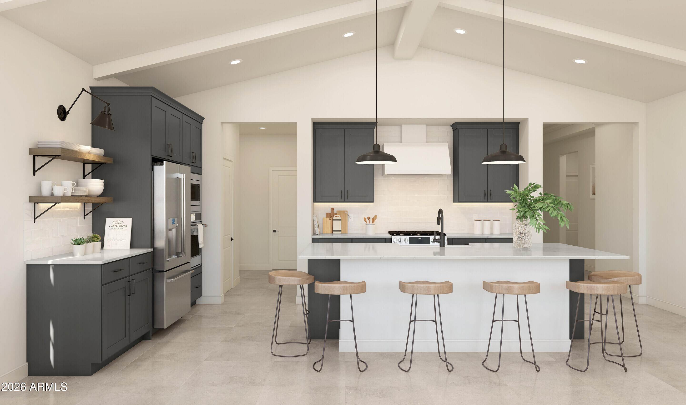 7748 West Sands Road Glendale, AZ 85303 - Photo 2 of 16 a kitchen with kitchen island granite countertop a counter top space appliances and a cabinets