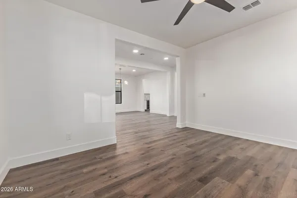 wooden floor in an empty room