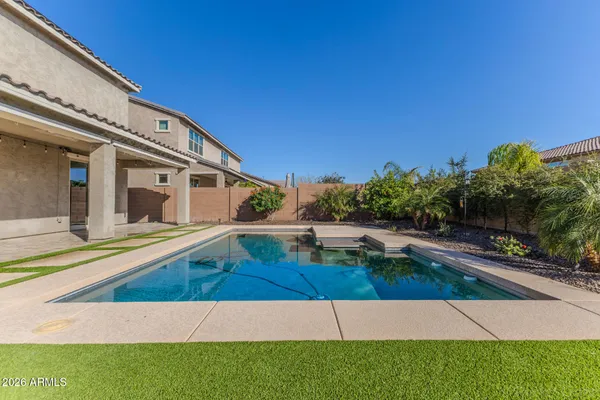a house view with a outdoor space