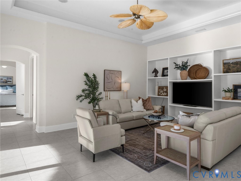 15219 Deep Spring Drive Montpelier, VA 23192 - Photo 25 of 50 BUILT-INS, CEILING FAN, OPENS TO KITCHEN, REAR HAL