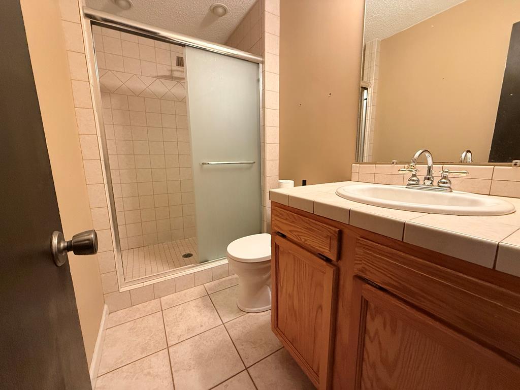 1676 Shoal Creek Road Dawsonville, GA 30534 - Photo 36 of 40 a bathroom with a sink a toilet and shower