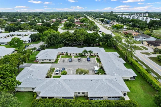 an aerial view of multiple houses