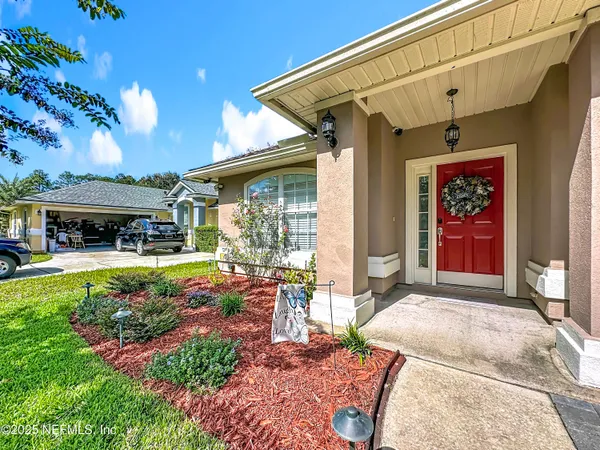 a view of front door of a house