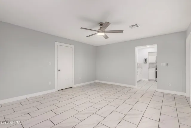 a view of an empty room