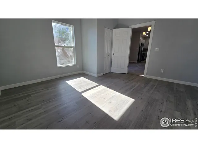 a open hall with a bench