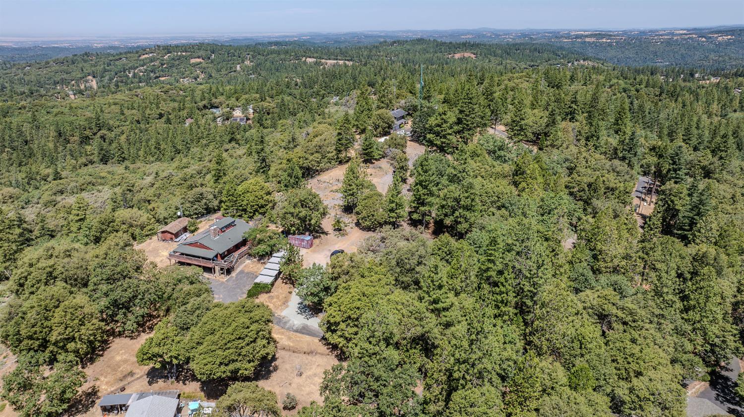 20117 Neilson Road Pine Grove, CA 95665 - Photo 27 of 32 an aerial view of residential house with outdoor space and trees all around