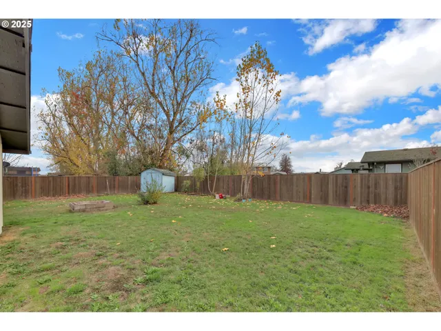 a view of a back yard