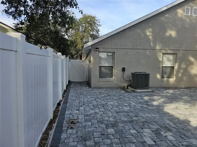 a backyard of a house