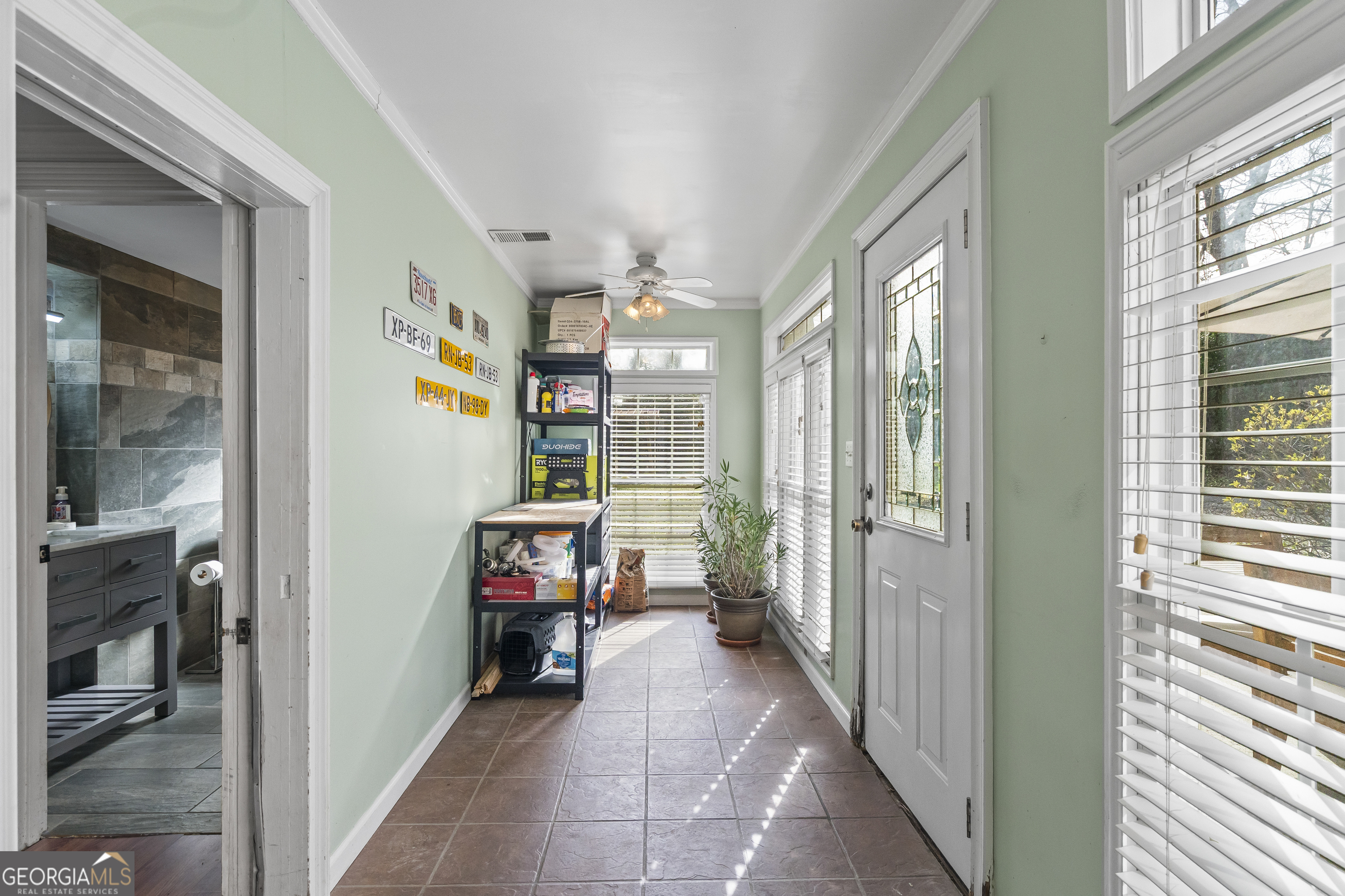 48 Georgia Avenue Comer, GA 30629 - Photo 36 of 46 a view of a hallway with workspace and a window