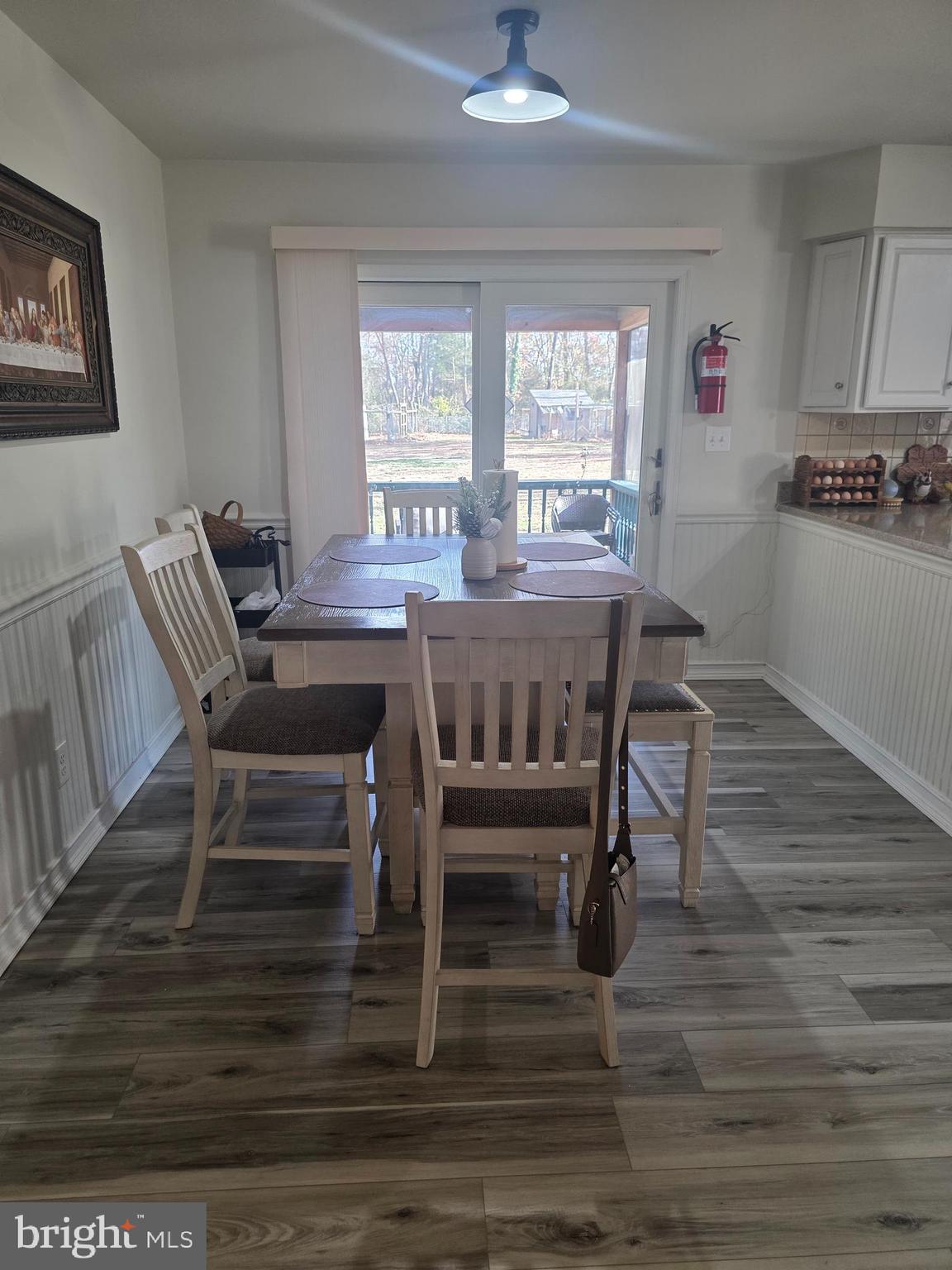 537 Centerton Road Pittsgrove, NJ 08318 - Photo 14 of 28 a view of a dining room with furniture window and wooden floor