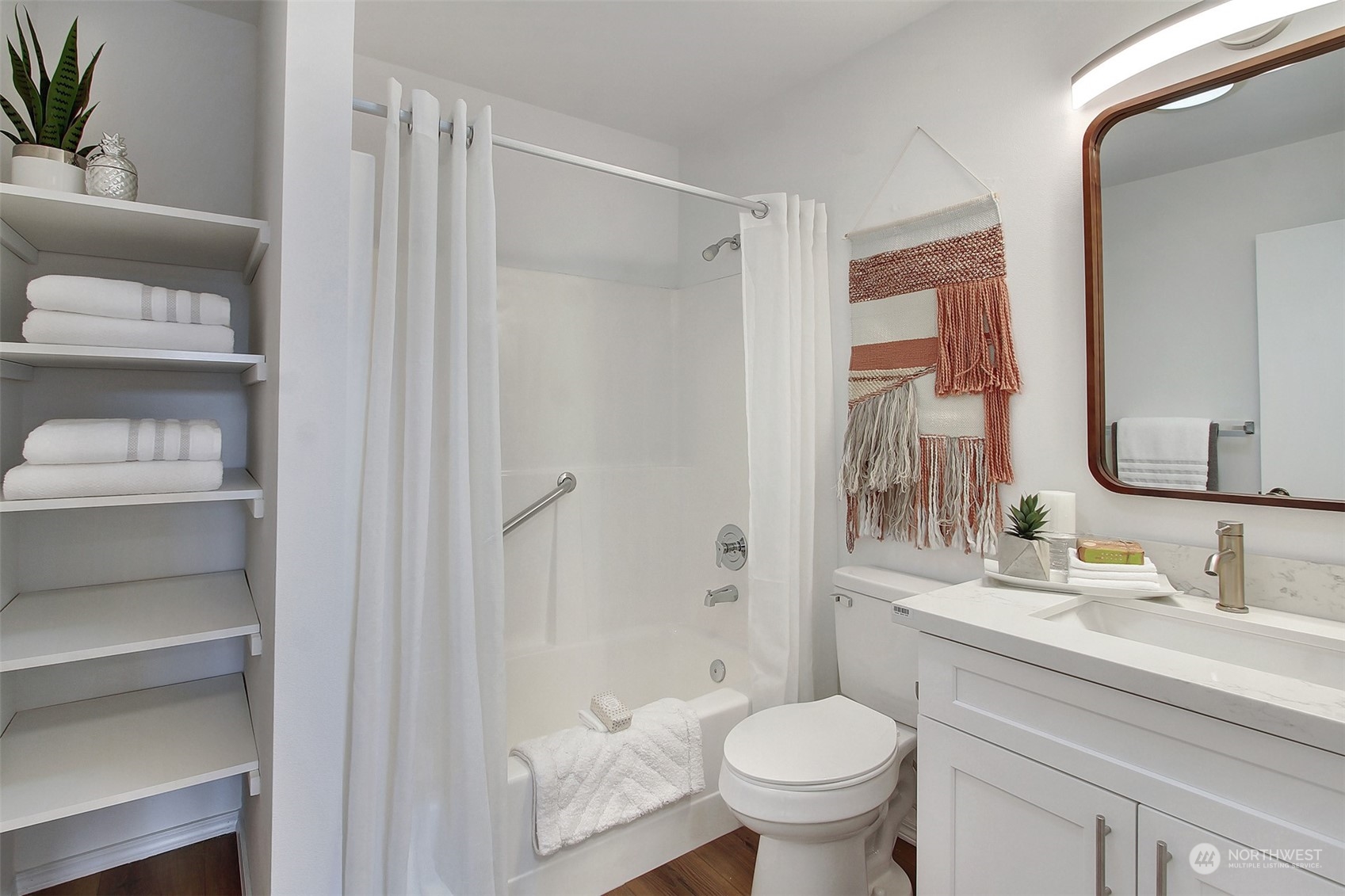 4824 Seahurst Avenue Everett, WA 98203 - Photo 24 of 33 a bathroom with a granite countertop sink toilet and shower