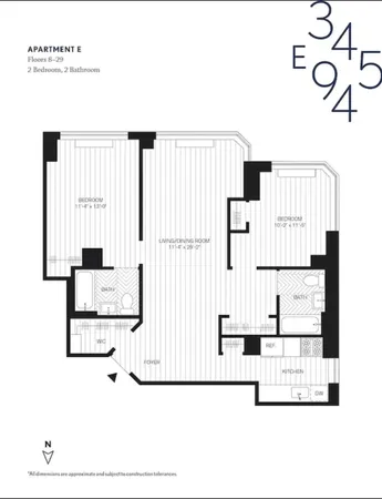 $6,800 | 345 East 94th Street, Unit 26E | Upper East Side