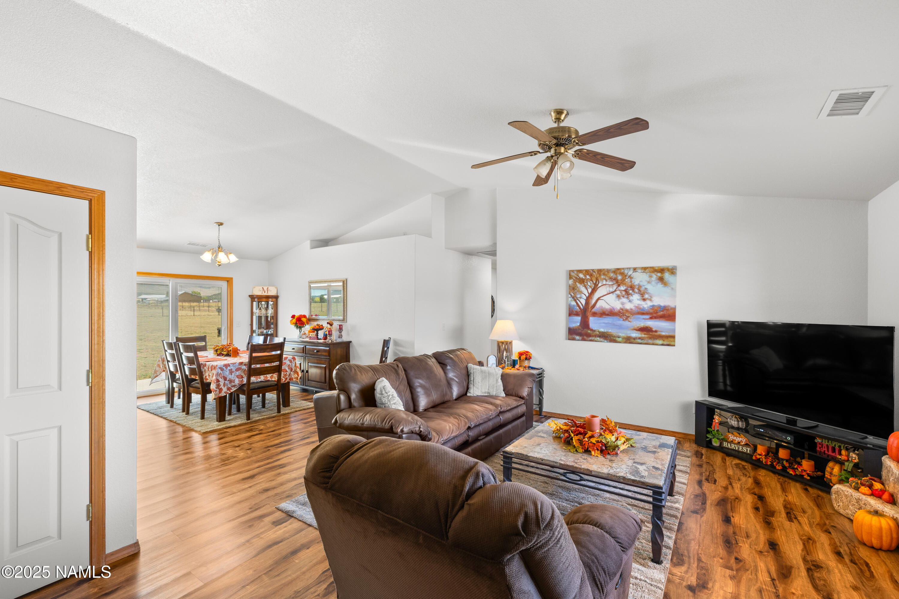 9662 North Aldrich Road Flagstaff, AZ 86004 - Photo 33 of 33 a living room with furniture and a flat screen tv