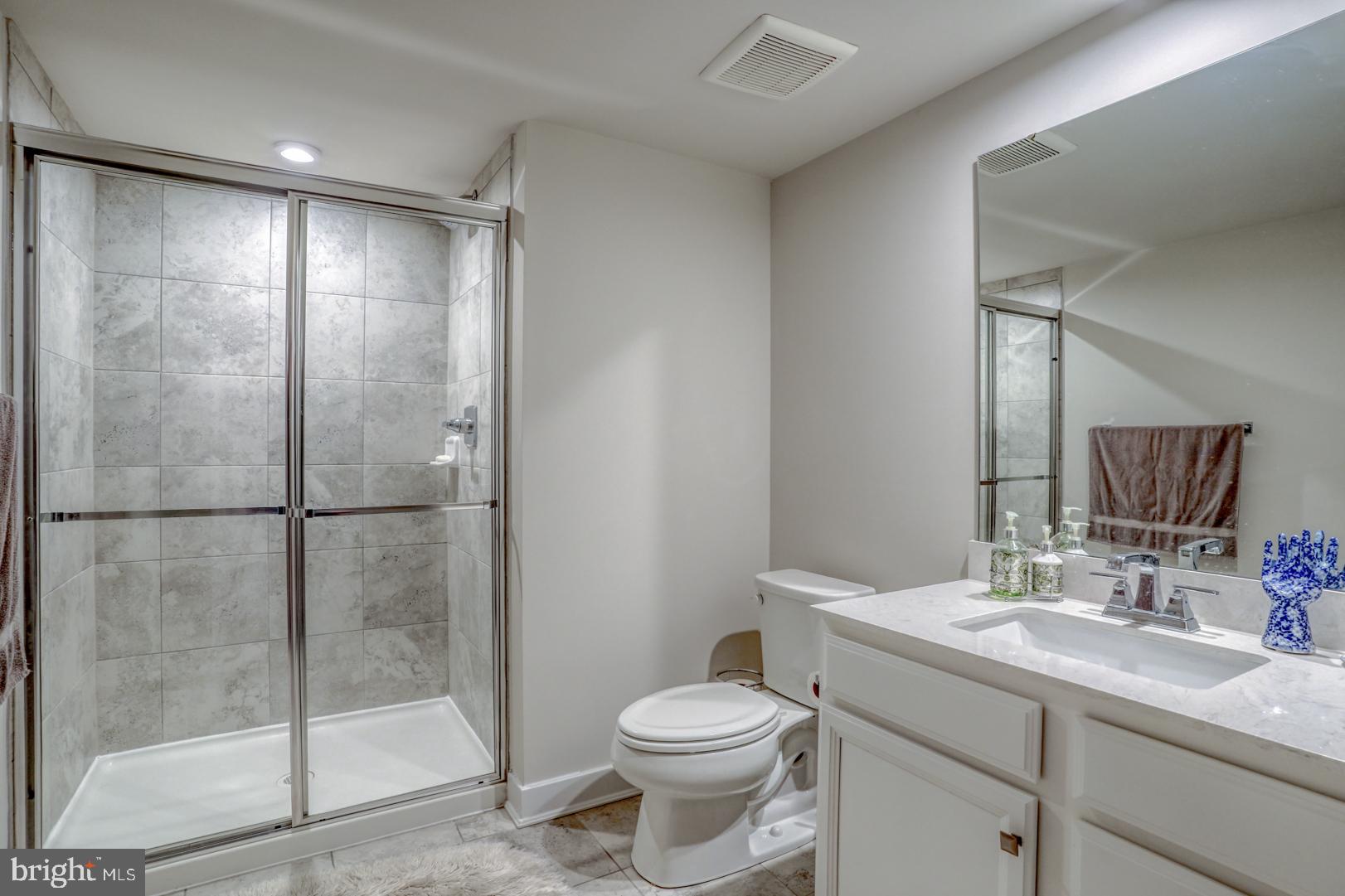 24077 Caldwell Circle Lewes, DE 19958 - Photo 49 of 60 a bathroom with a shower sink vanity mirror and toilet