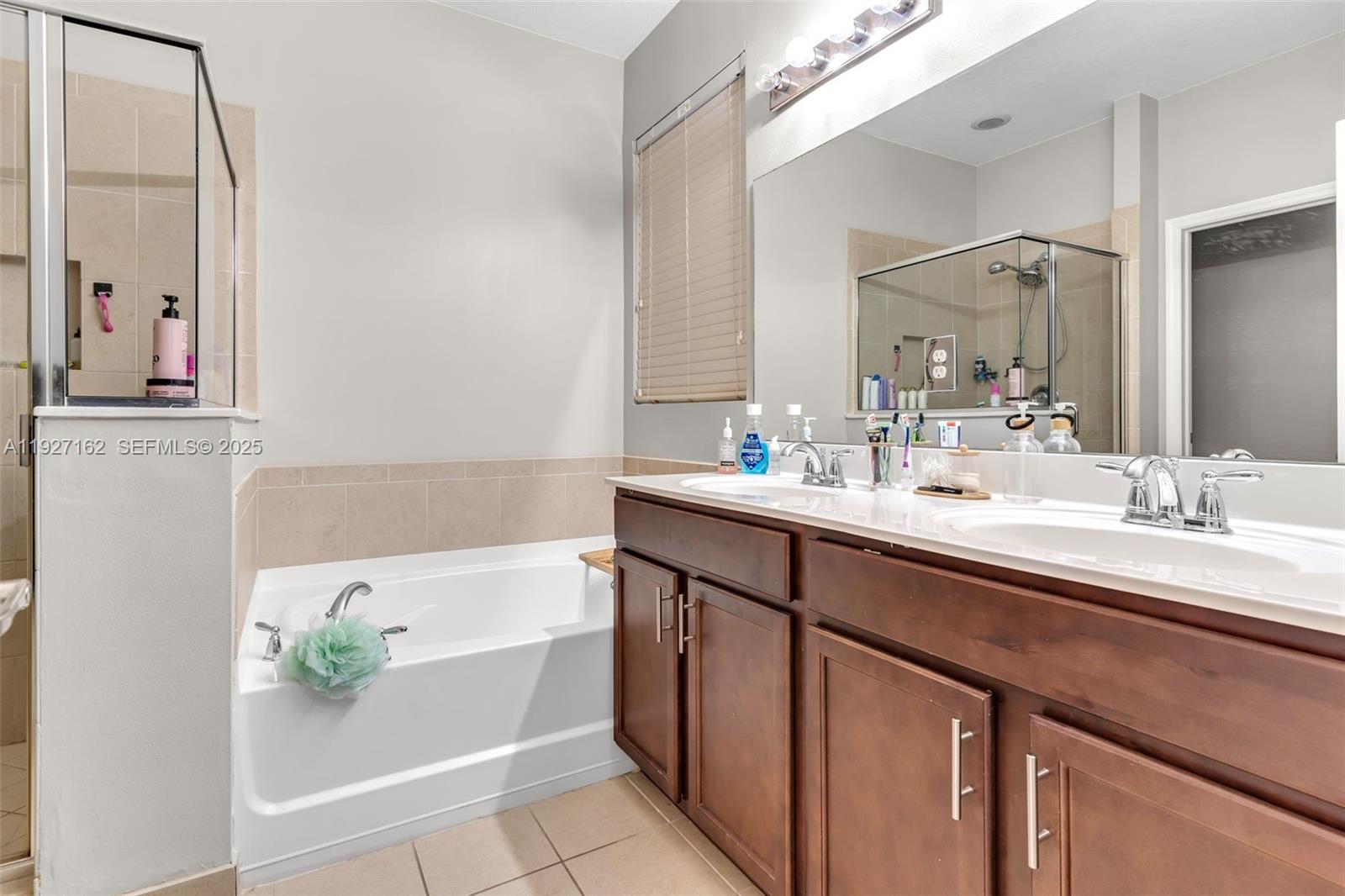 11833 Southwest 250th Terrace Homestead, FL 33032 - Photo 14 of 38 a bathroom with a bathtub sink and mirror