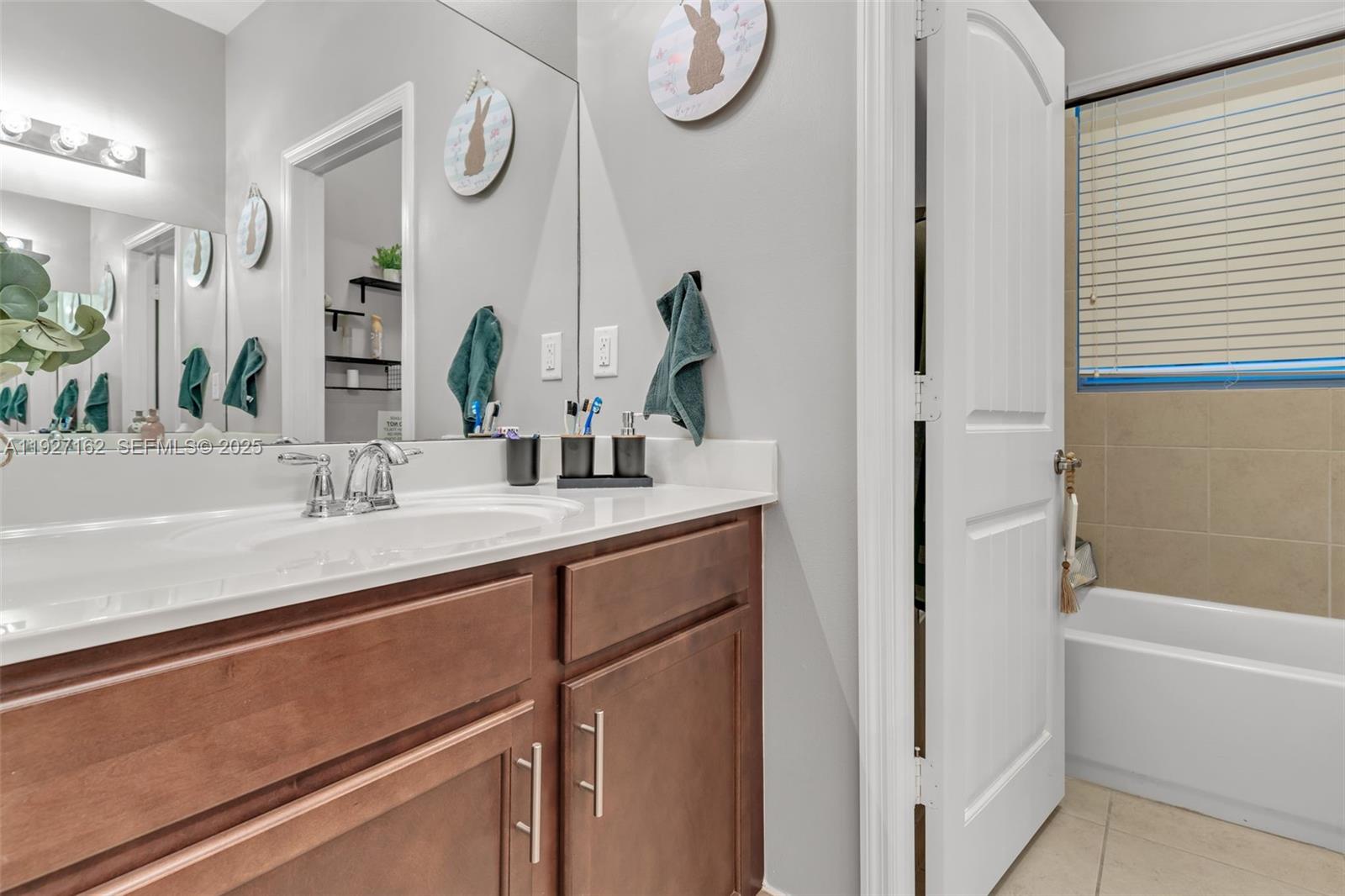 11833 Southwest 250th Terrace Homestead, FL 33032 - Photo 21 of 38 a bathroom with a sink and a mirror