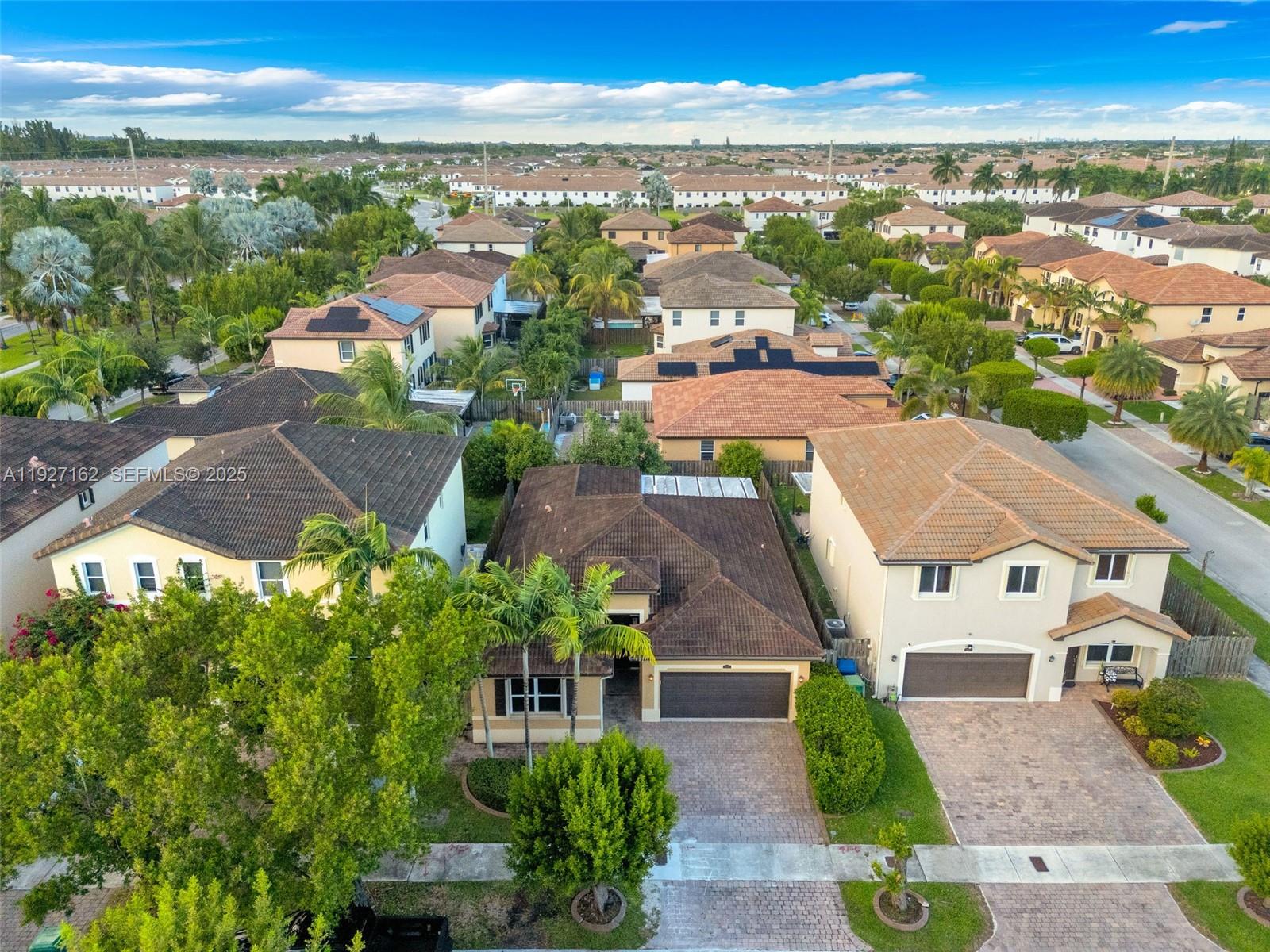 11833 Southwest 250th Terrace Homestead, FL 33032 - Photo 30 of 38 an aerial view of residential houses with outdoor space