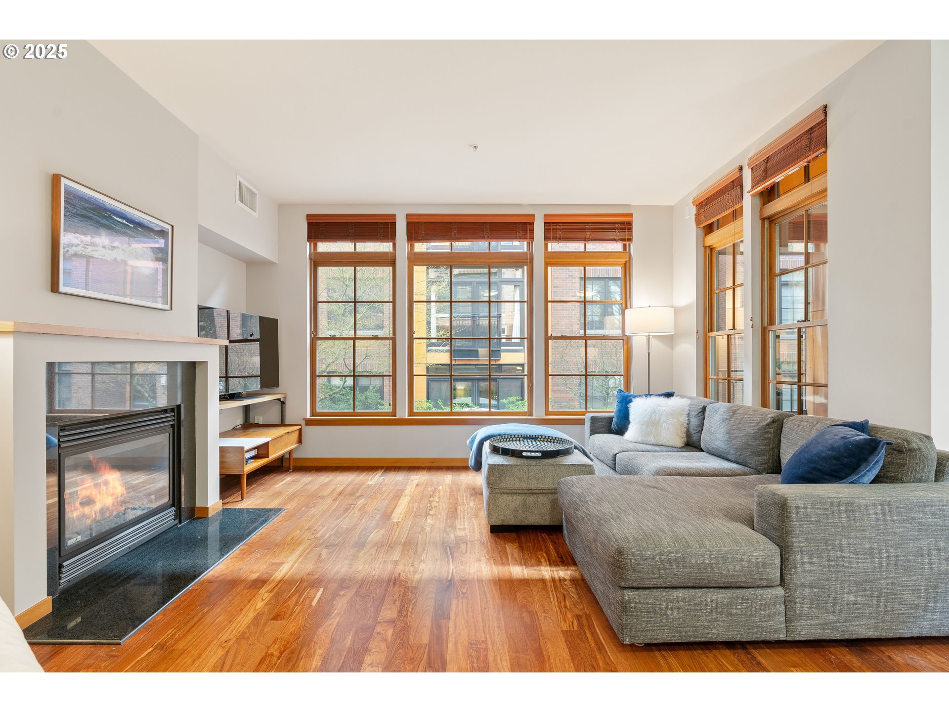 2350 Northwest Savier Street, Unit 202 Portland, OR 97210 - Photo 3 of 30 a living room with furniture and a fireplace
