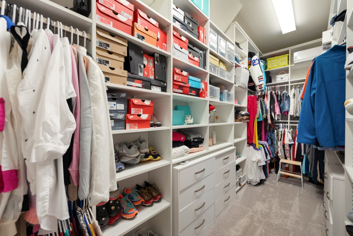 216 Emerald Garden Road San Marcos, TX 78666 - Photo 22 of 38 Walk in closet featuring light carpet