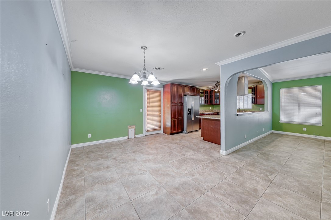 632 Arrayo Way Boulder City, NV 89005 - Photo 21 of 40 Kitchen featuring stainless steel fridge with ice