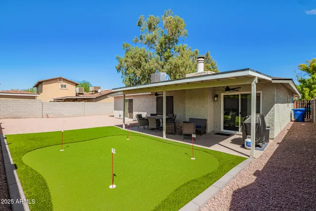 a view of outdoor space with seating