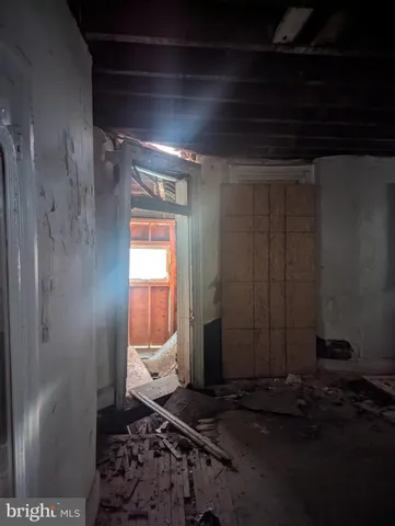 a view of hallway with window