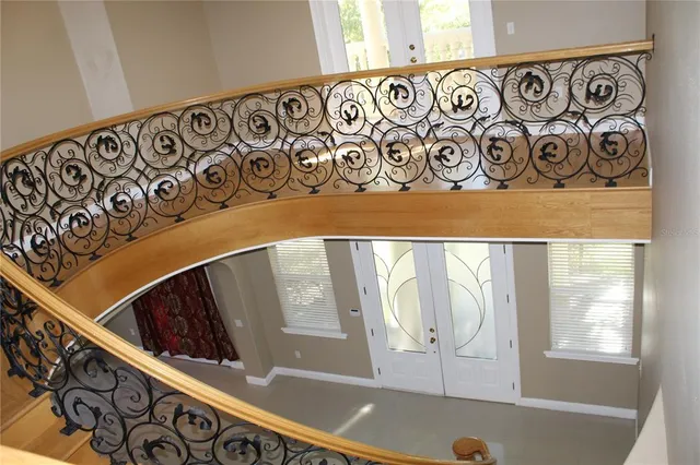wooden floor in a room with a window