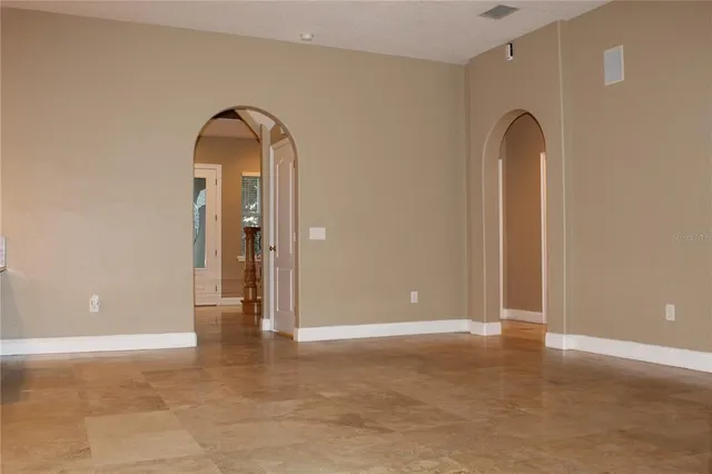 a view of an empty room